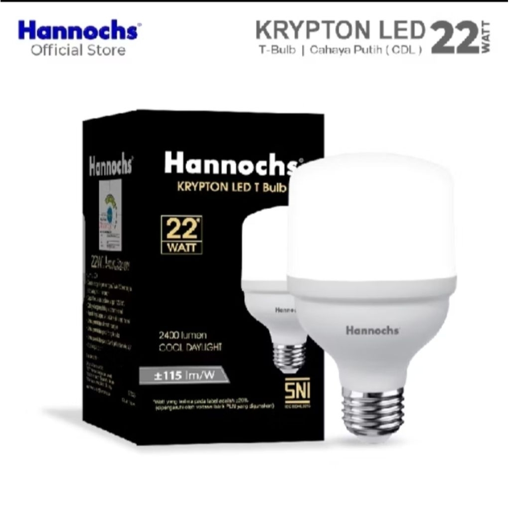 Hannochs Krypton 22 Watt T-Bulb