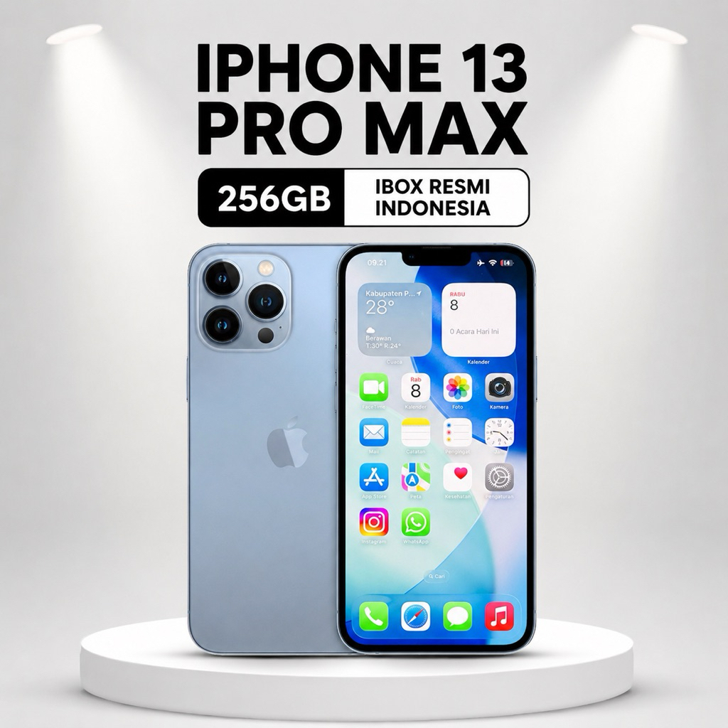 IPHONE 13 PRO MAX 256GB IBOX RESMI INDONESIA SECOND LIKE NEW