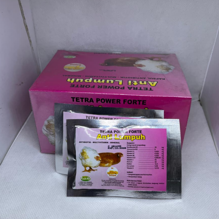 OBAT LUMPUH AYAM BEBEK BURUNG TETRA POWER FORTE - OBAT AYAM LUMPUH ITIK BURUNG
