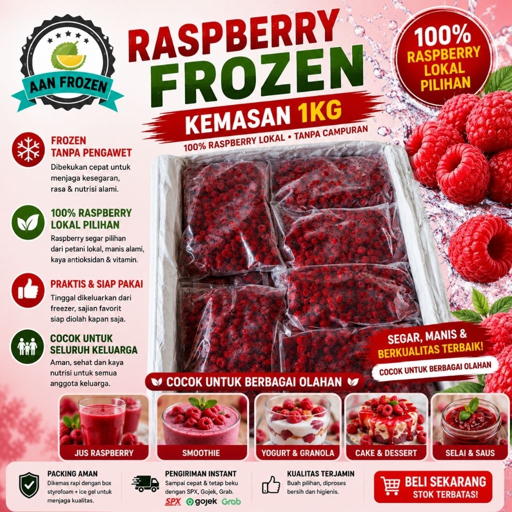 Raspberry Frozen 1kg