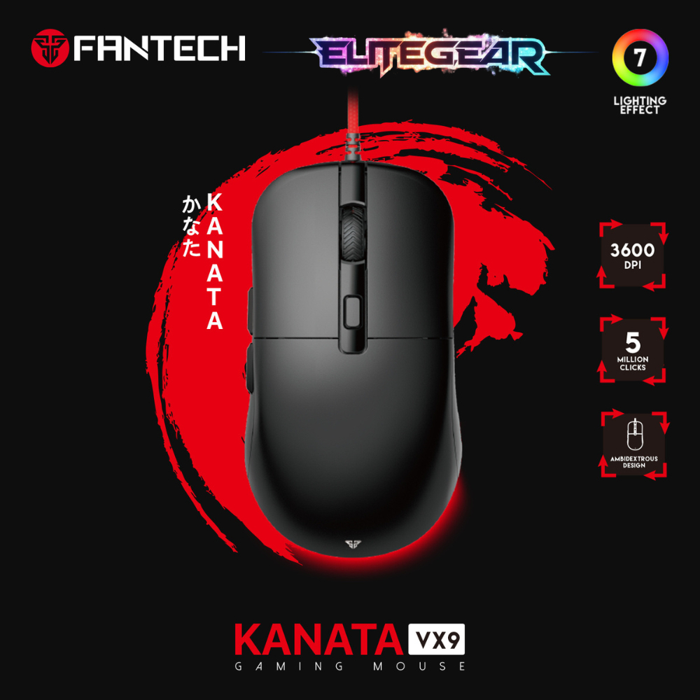 FANTECH KANATA Mouse Gaming Wireless RGB Macro VX9