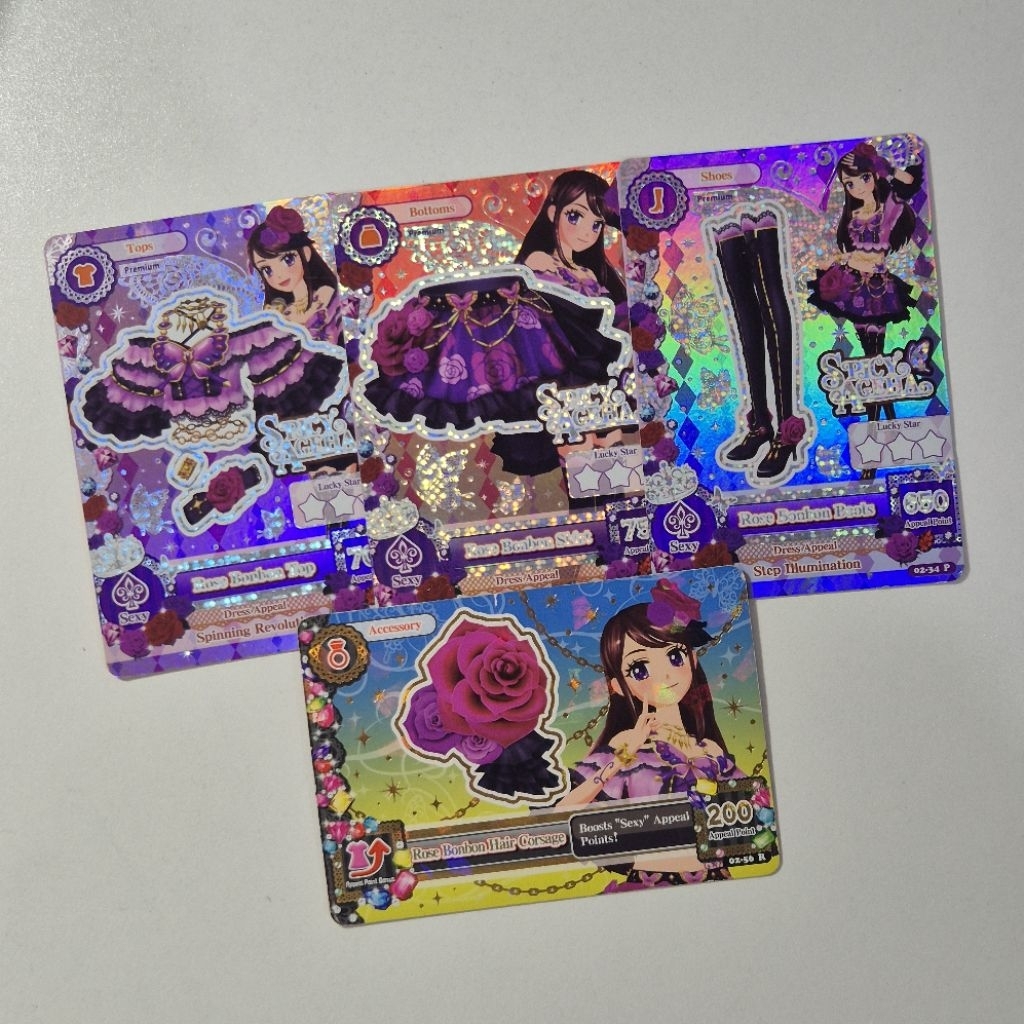 [BOOKED] Kartu Aikatsu Premium Rose Bonbon Coord Ran Shibuki Fullset