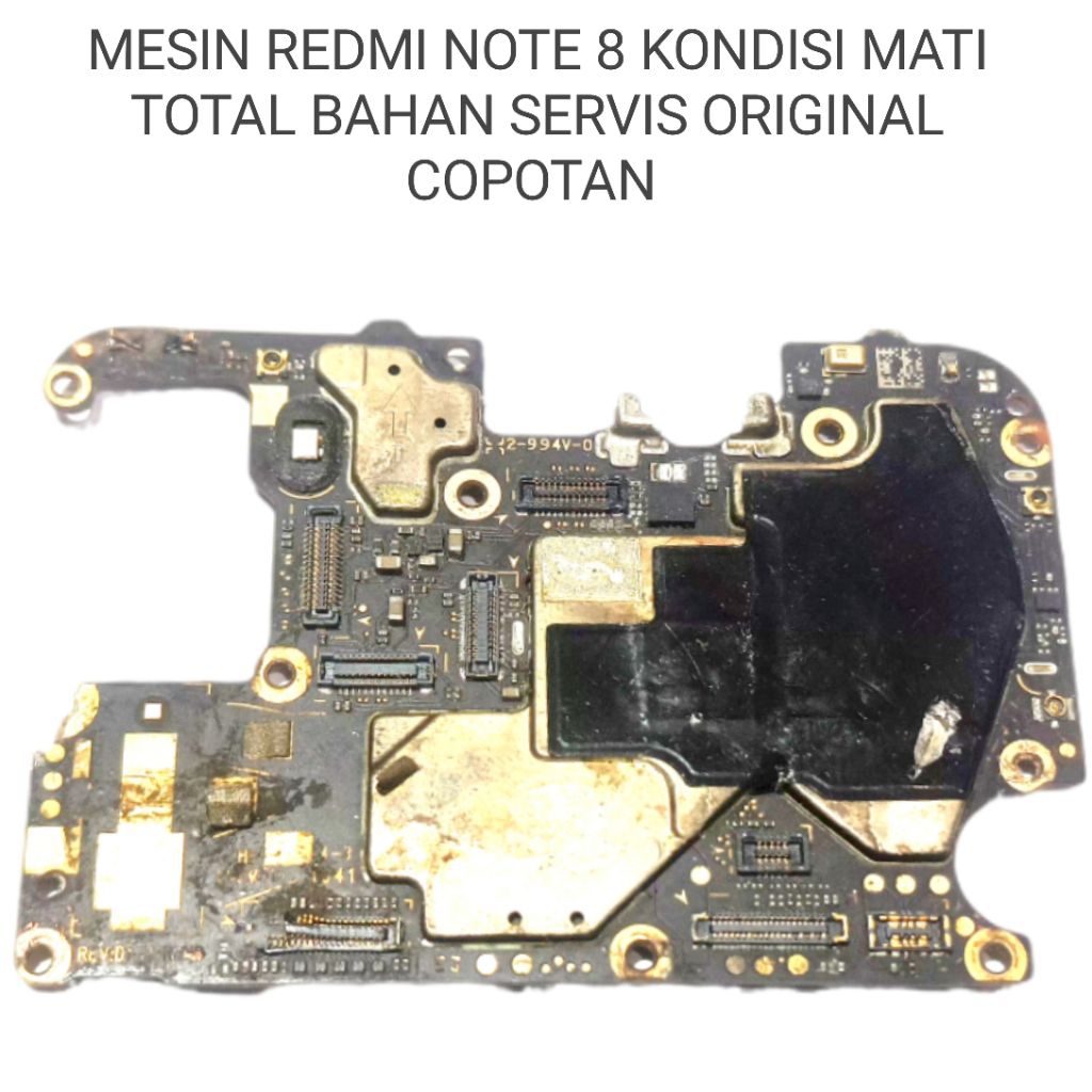 MESIN REDMI NOTE 8 KONDISI MATI TOTAL BAHAN SERVICE SEGEL ORIGINAL COPOTAN KENA AIR KOROSI