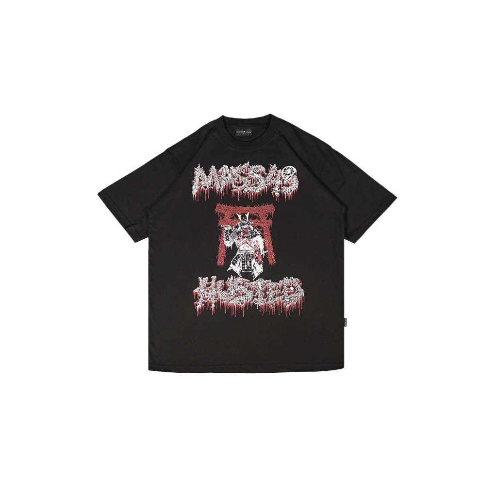 HUSTED X MASS49 "SAMURAI JAPAN TOUR 2026" BLACK TSHIRT