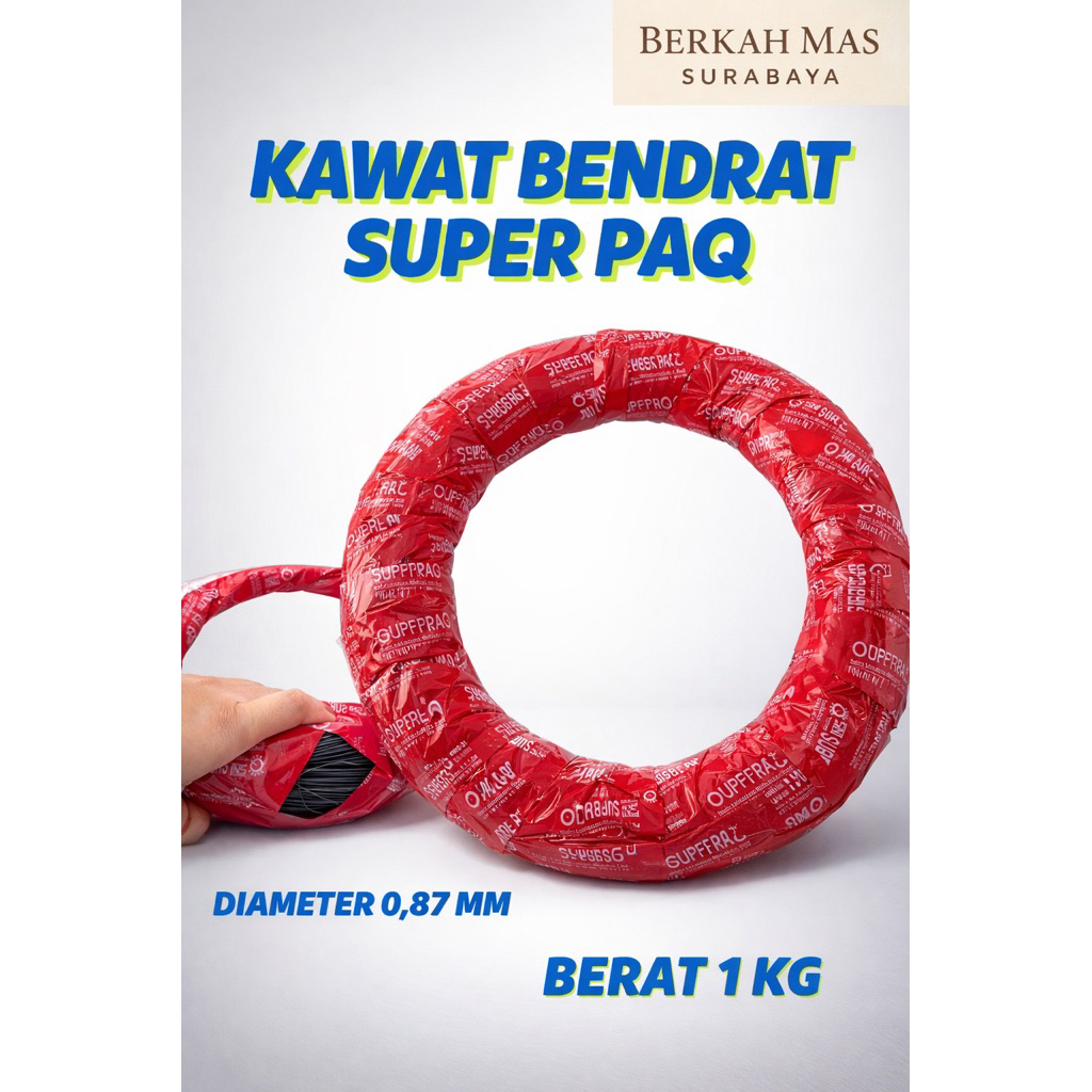 ECERAN Bendrat SUPER PAQ kawat bendrat besi beton 1 ikat - 1 kg