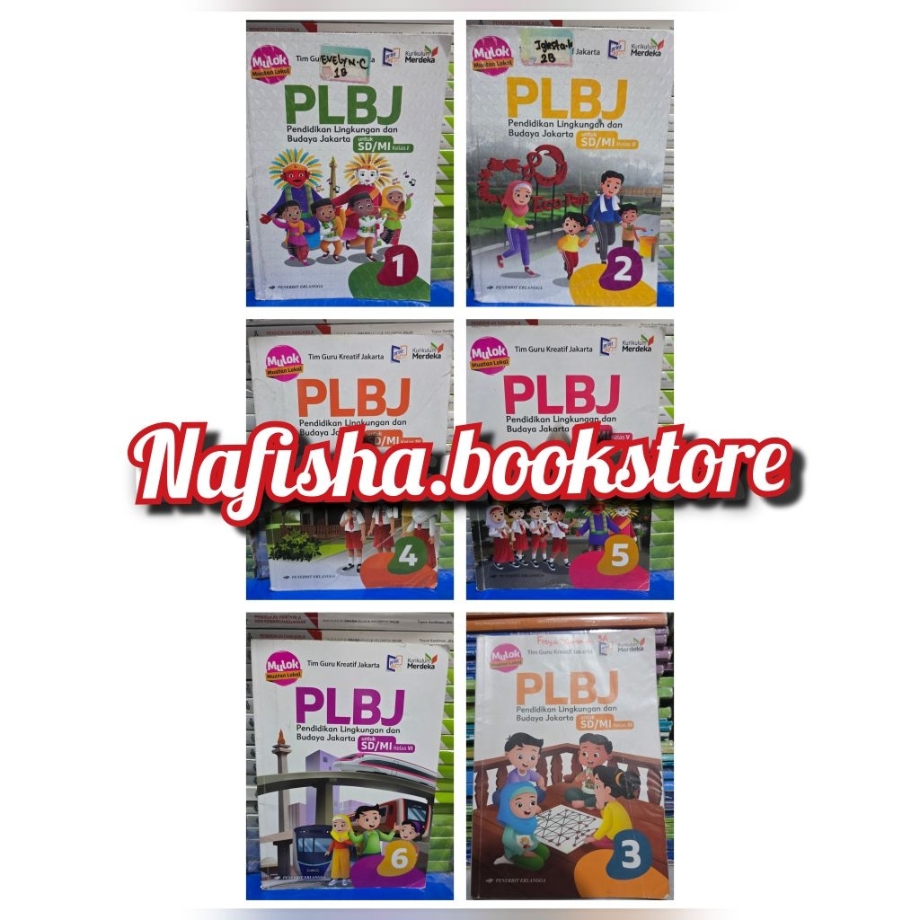 BUKU BEKAS PLBJ KELAS 1 2 3 4 5 6 SD KURIKULUM MERDEKA ERLANGGA