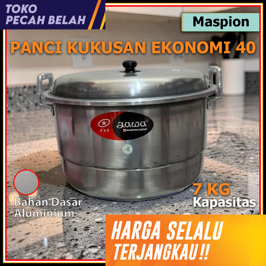 MASPION Panci Kukusan DANDANG EKONOMI Jawa 40 CM Aluminium