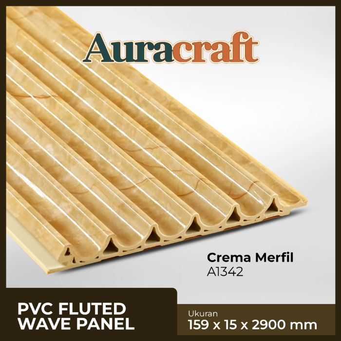 WPC Fluted Wave Panel – WPC WallPanel Gelombang Dinamis | Auracraft