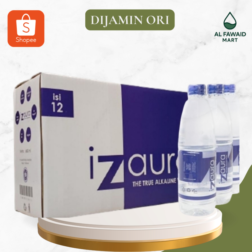 Alkali Water Izaura 1 Dus Isi 12 Botol Antioxidan Tinggi