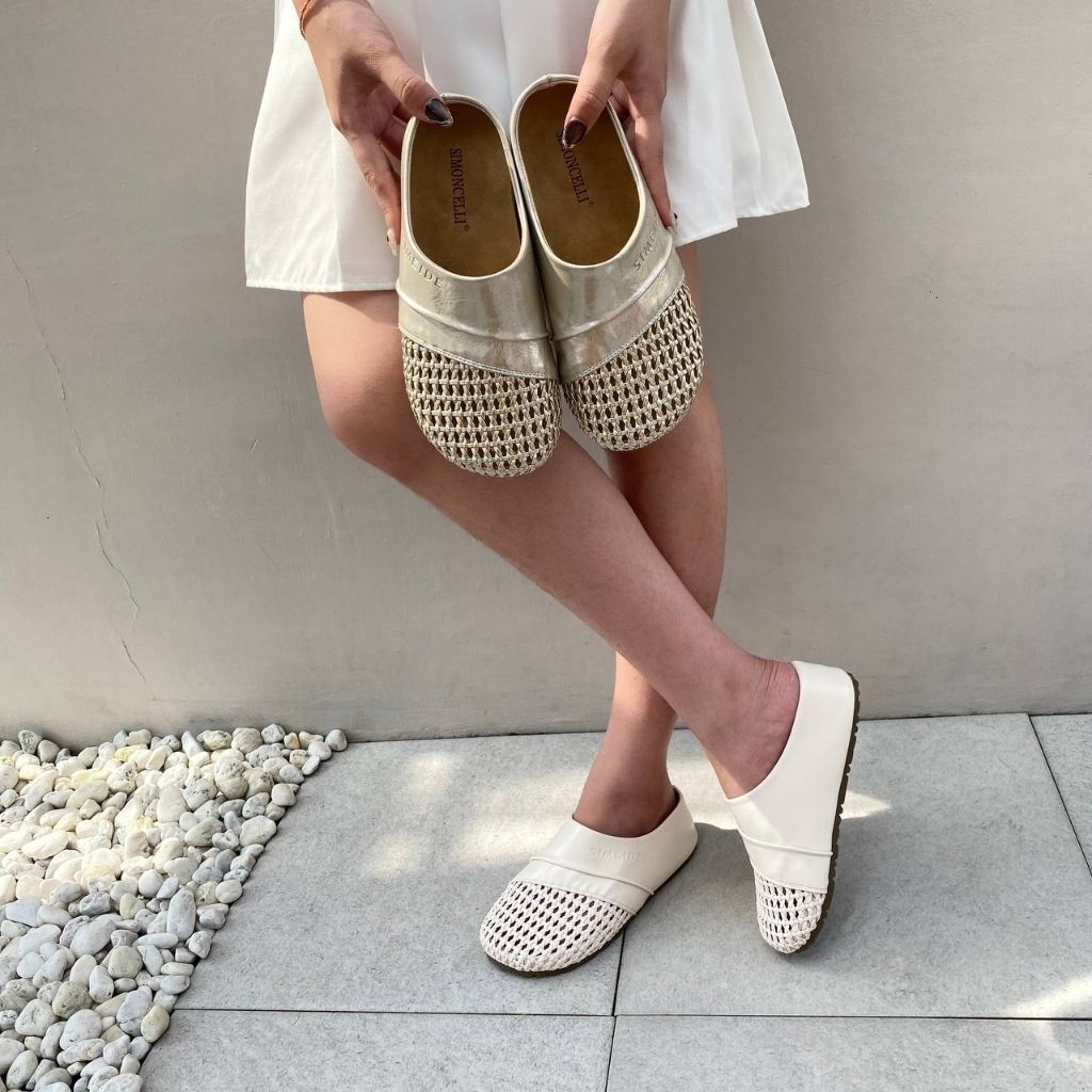 Simoncelli Sandal Flat Wanita | Sandal Wanita | Sandal Pesta | Kondangan | Sandal Korea | Sendal Ker