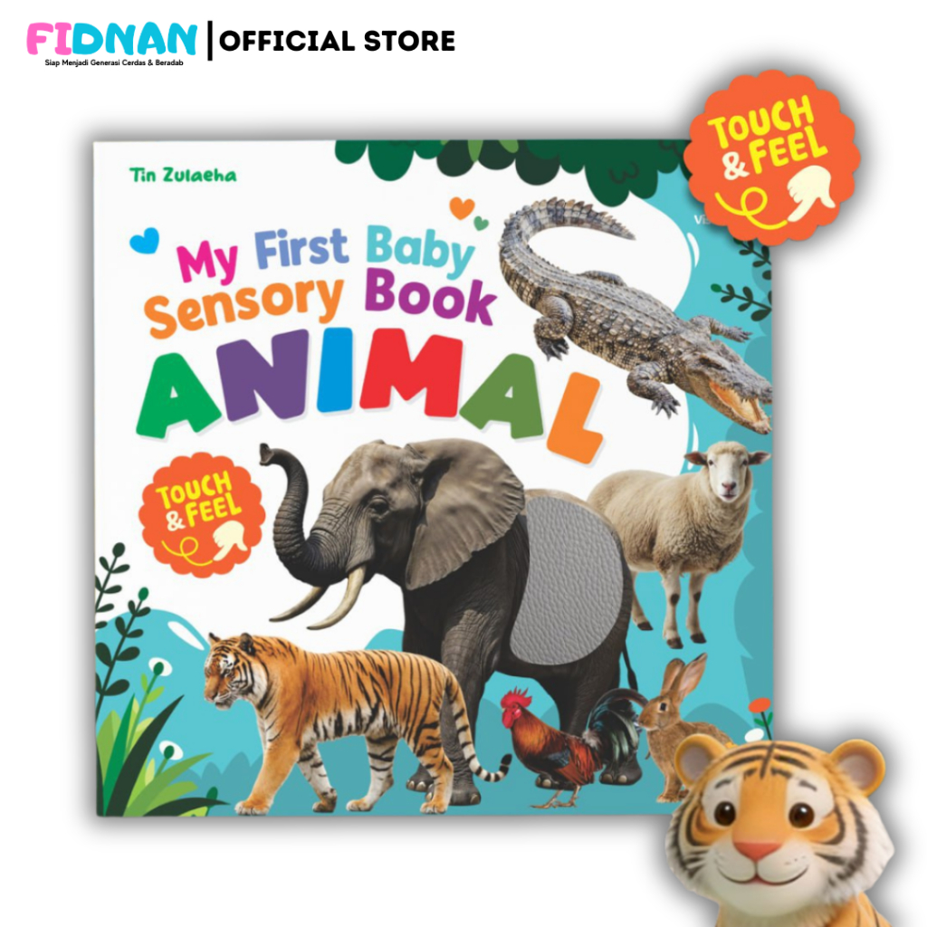 My First Baby Sensory Book Animal - Buku Bertekstur - Busy Book - Premium Quality