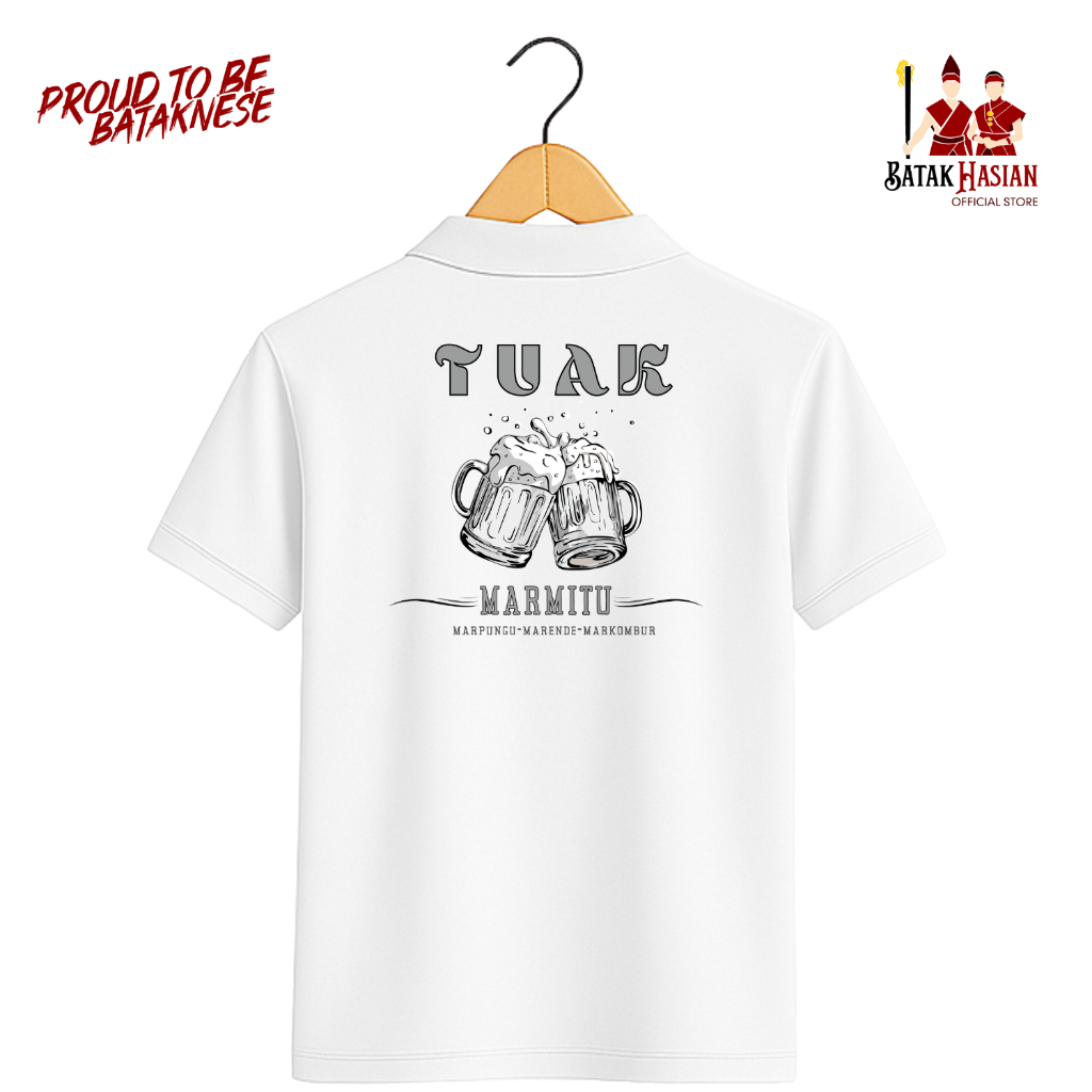 TUAK MARMITU [KAOS POLO/KAOS BERKERAH] - Kaos Batak - Premium & High Quality - Sangat Nyaman - Batak