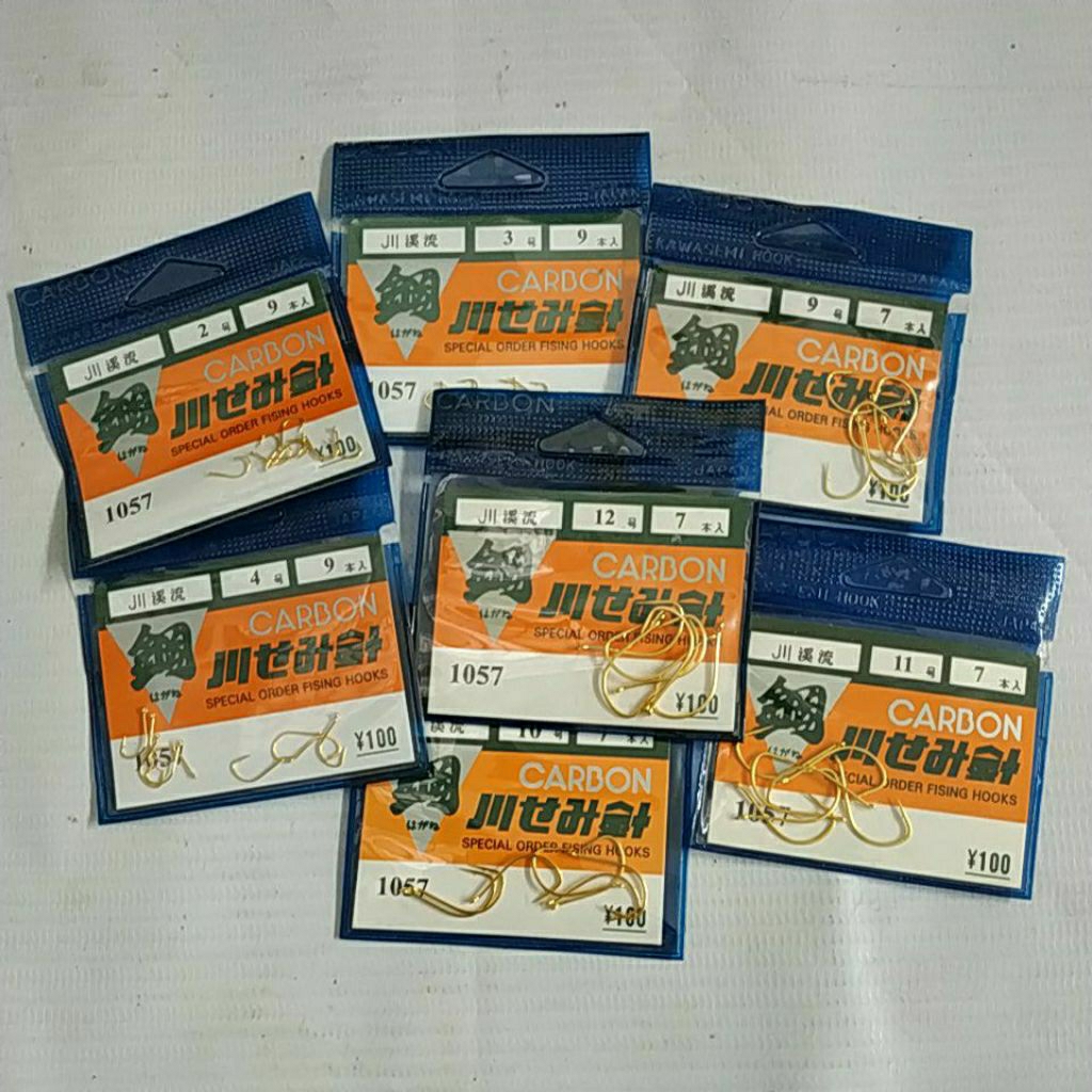 Kail Pancing Carbon JP 1057 Ukuran 2 3 4 9 10 11 12 kail pancing hook pancing murah dan berkualitas