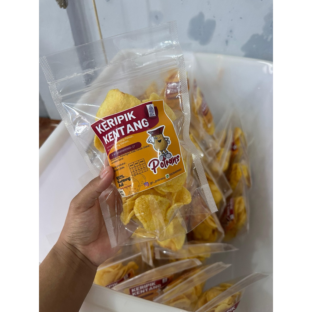 Keripik kentang Potrans kecil