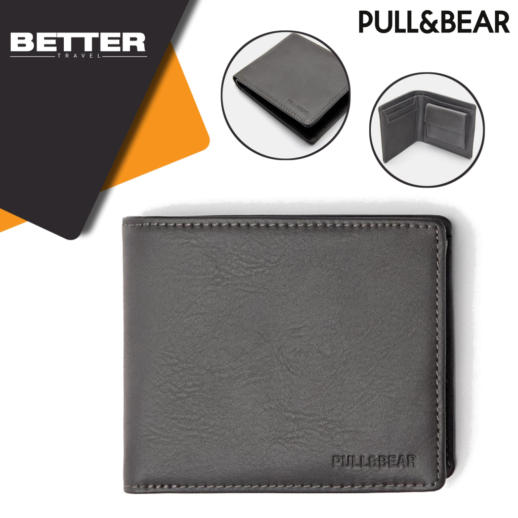 Dompet lipat pria PULL & BEAR dengan compartments koin