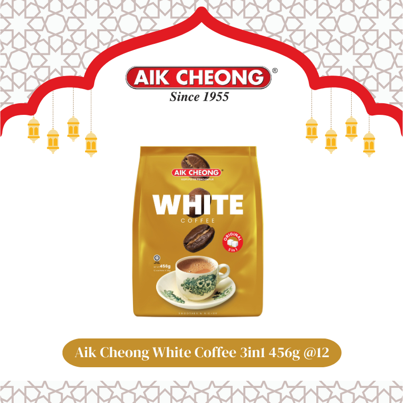 Aik Cheong White Coffee Original 3 in 1 Kopi Instant White Coffee Original Khas Malaysia Citra Rasa 