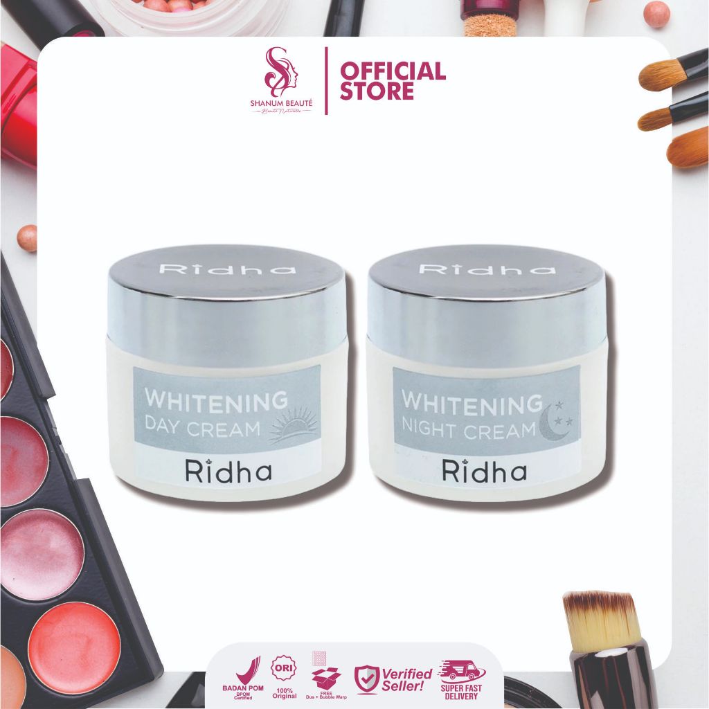 Ridha Whitening Day - Night Cream Halal BPOM