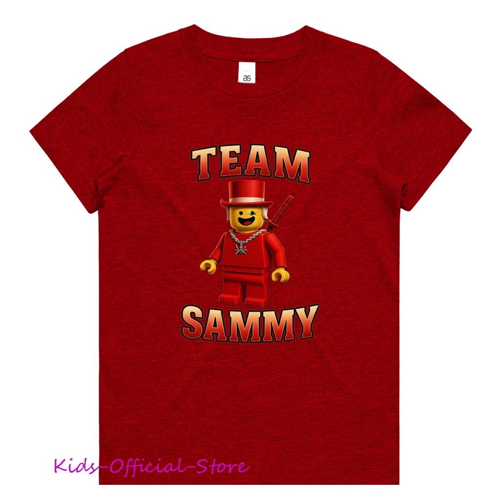Kaos karakter Roblox Team Sammy Anak Unisex Baju karakter cowok cewek Size L XL XXL Warna Hitam Navy