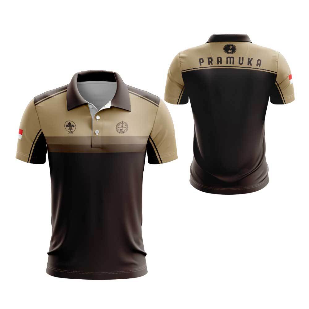 Jersey Kaos Pramuka Pria Terbaru/Seragam Pramuka Dewasa/Baju Pramuka Pria