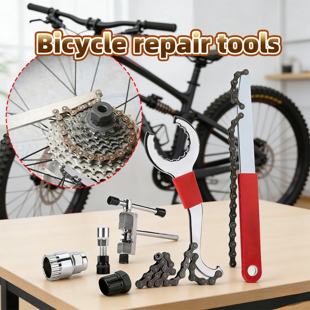 4PCS/Set Aksesoris Alat Perbaikan Sepeda Kunci Pas Sepeda, Alat Perawatan Sepeda Gunung dan Sepeda B
