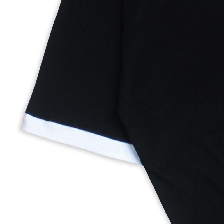 Troy Company Wangky Polo Shirt Black White TC Motion - Kaos Polo Pria Hitam Putih WKD 3563