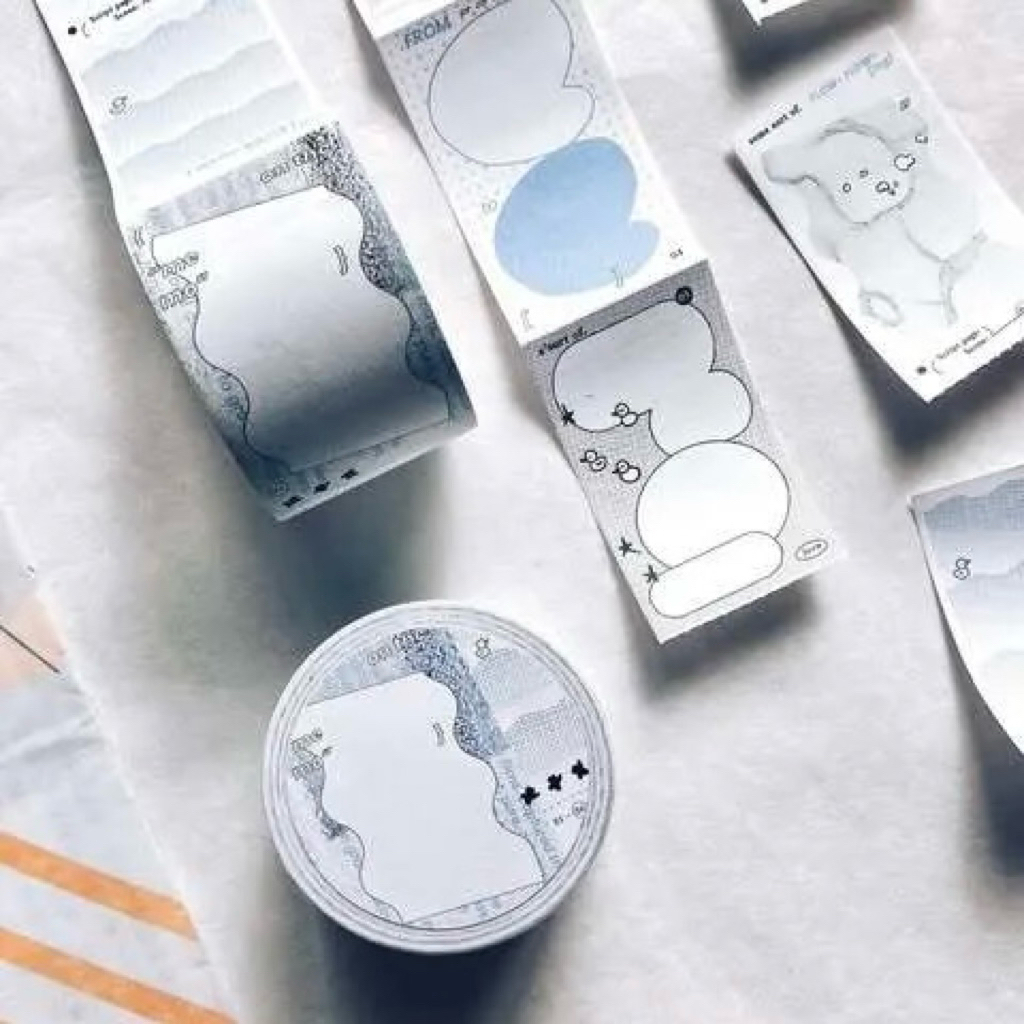 Somesortof.fern Flowing Thoughts Sticky Memo Roll Journal Sticker