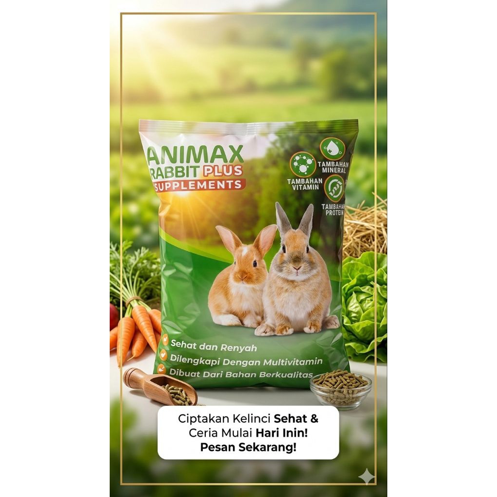 pakan kelinci animax rabbit
