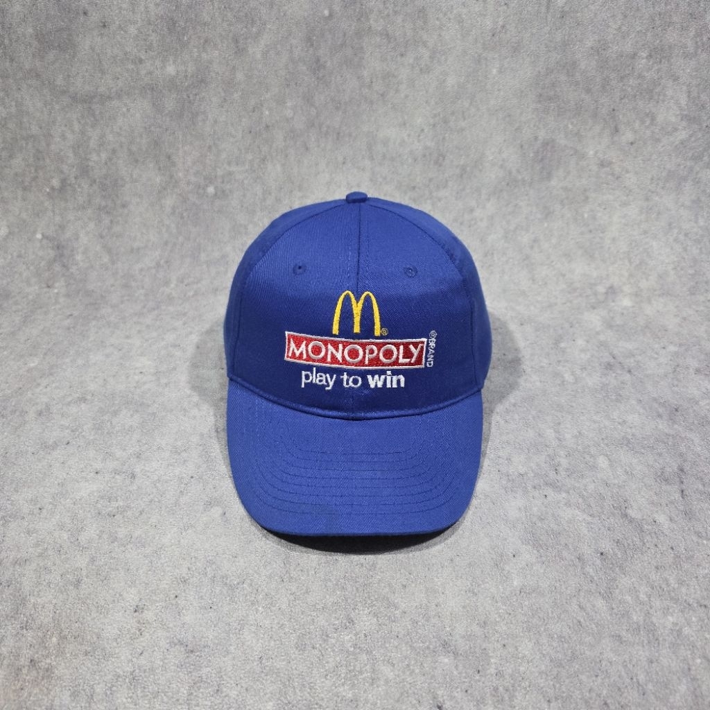 TOPI MONOPOLY PLAY TO WIN ADJUSTABLE CAPS OFFICIAL MCDONALD'S 2012
