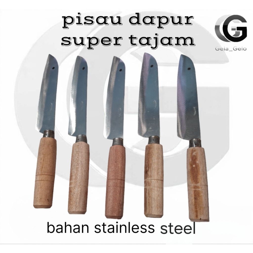 pisau dapur/pisau stainless steel anti karat super tajam