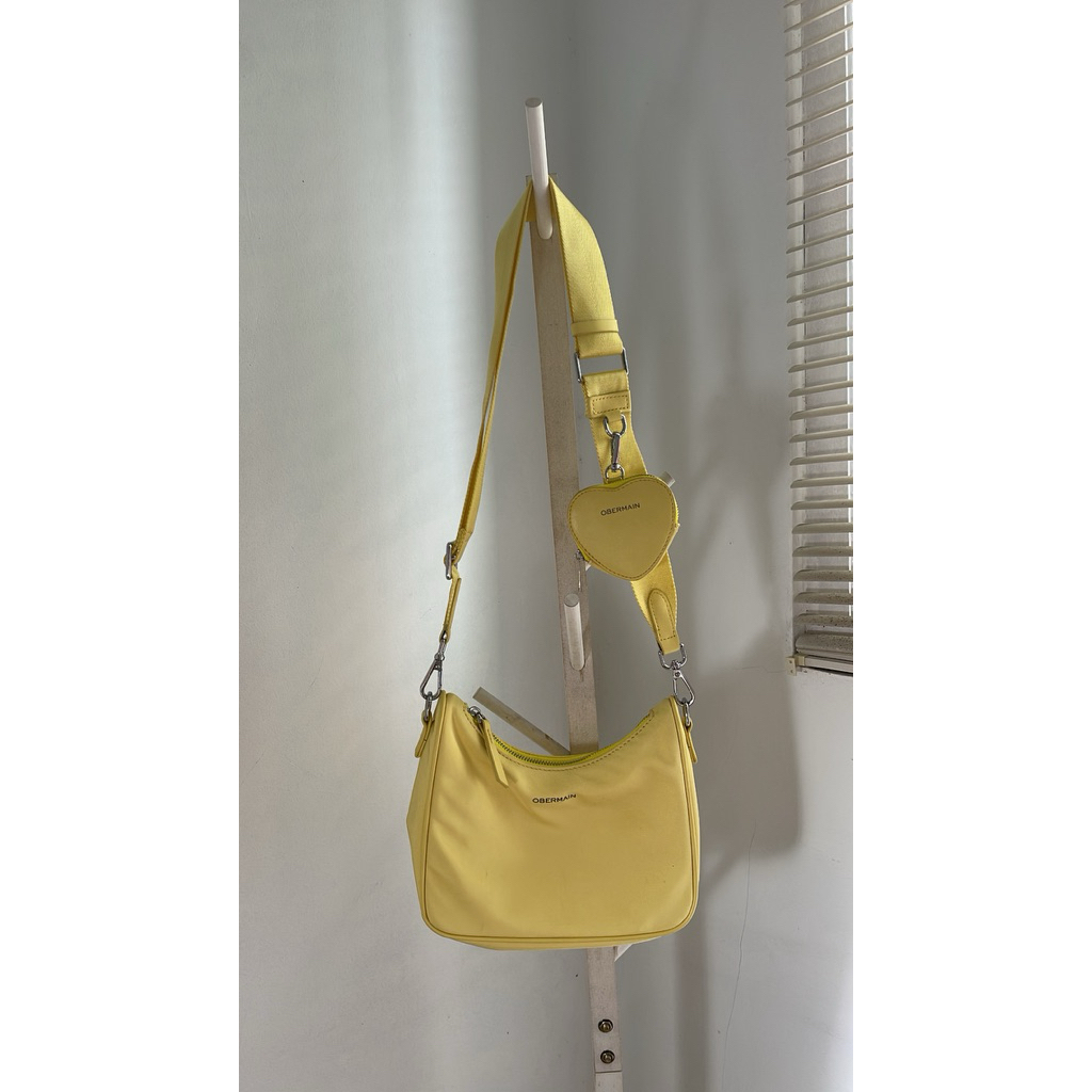 Preloved Tas Obermain LOVEY BESS Yellow Original 100%