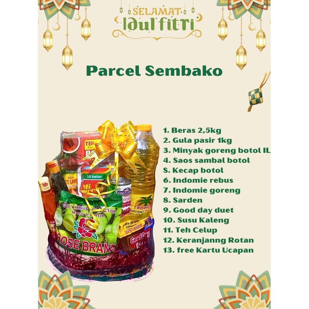 Parcel Sembako/Hampers Lebaran/Parcel idul adha