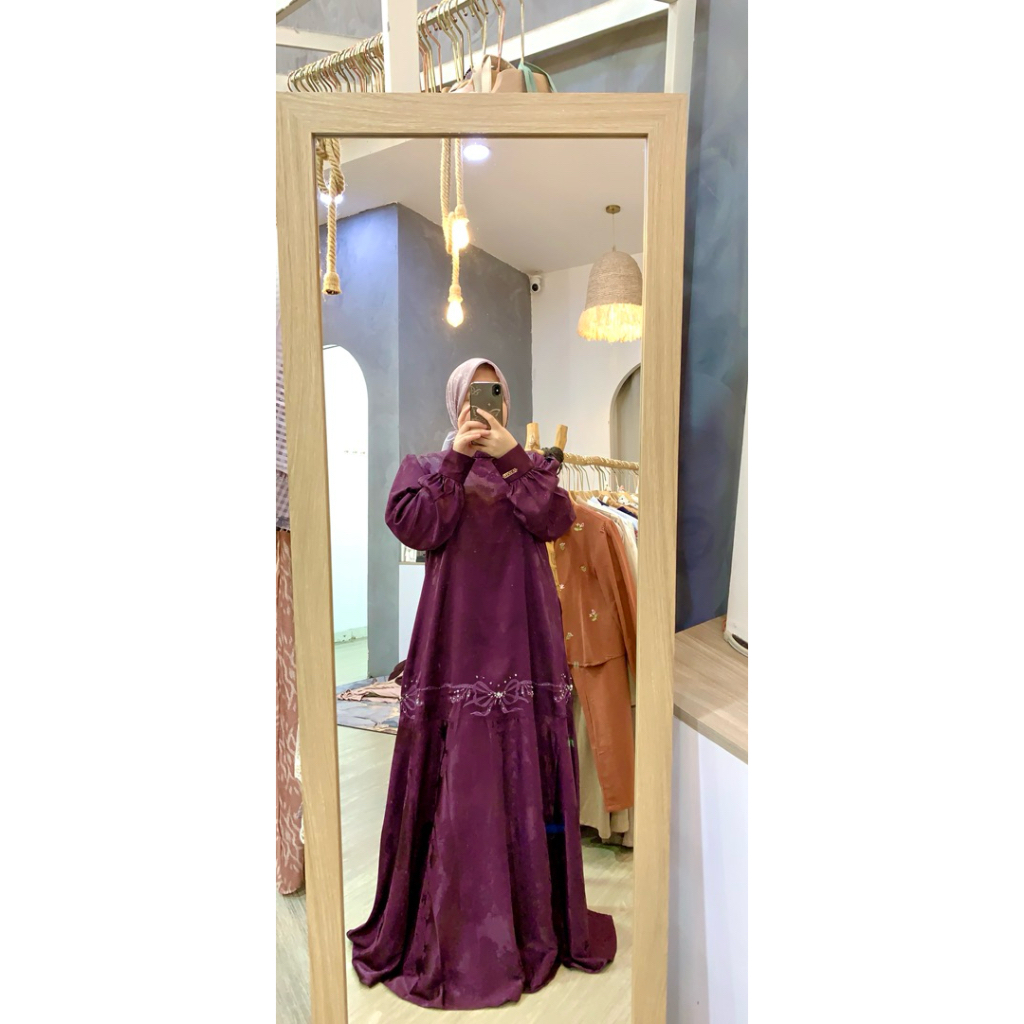 Gamis embos payet premium