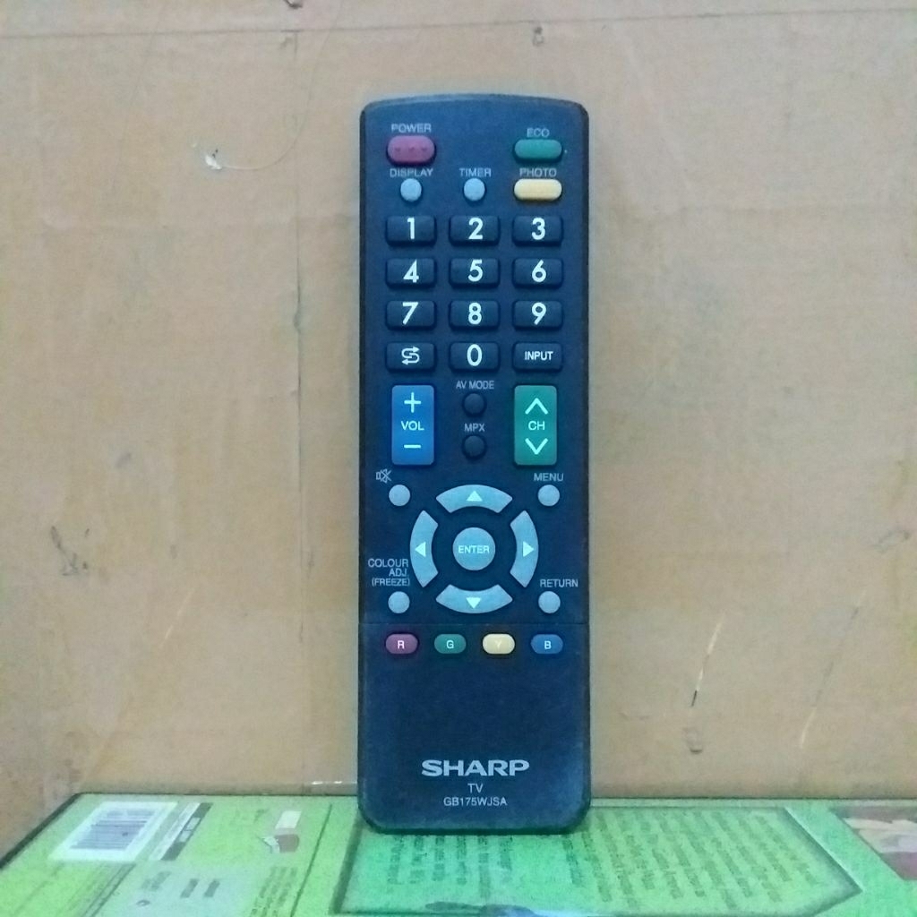 REMOTE TV SHARP SERI GB175WJSA ORIGINAL