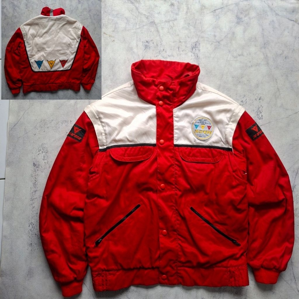 Motor Racing Jaket Vintage Dainese 80s Eddie Lawson World Champion