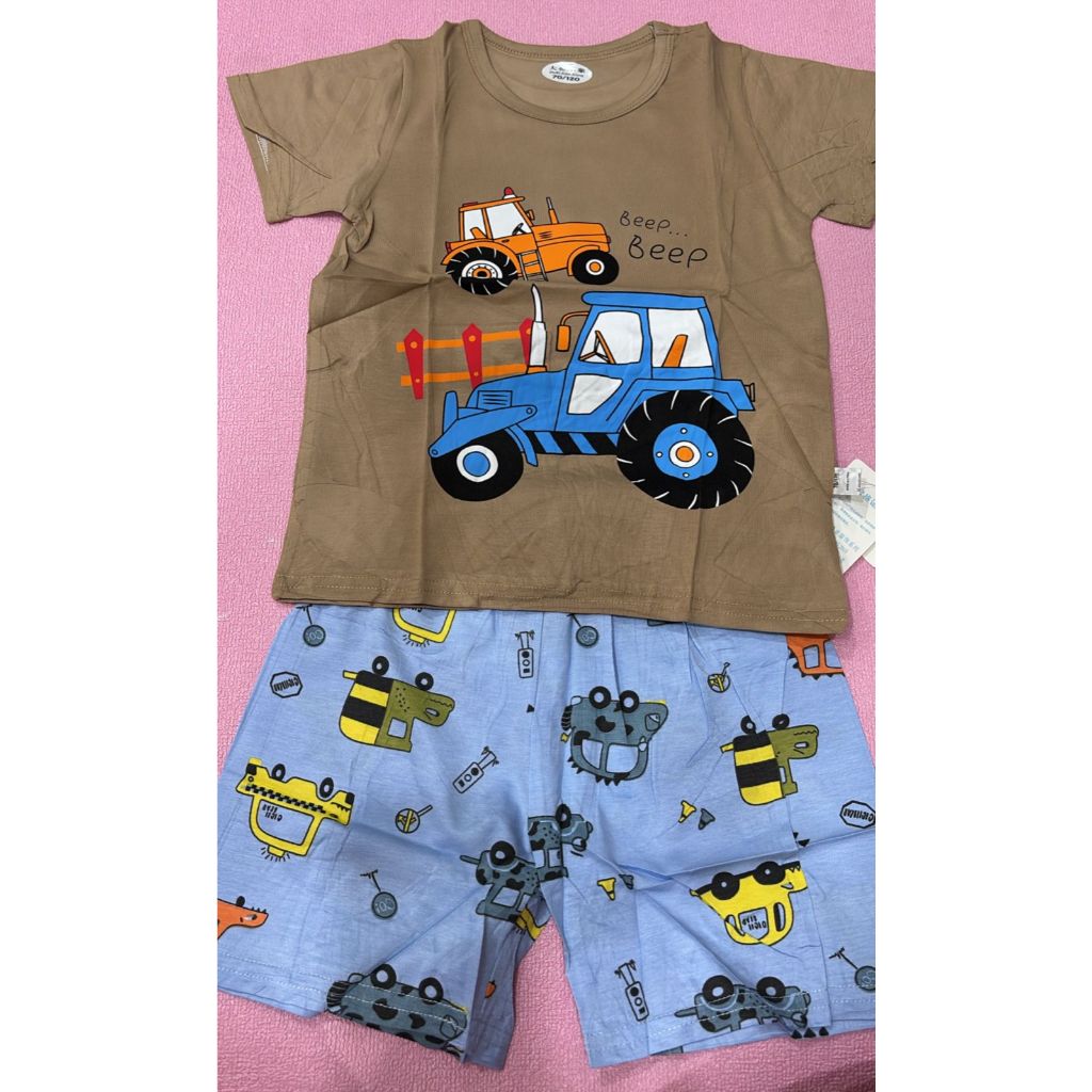 Baju Set Beko Beep Coklat