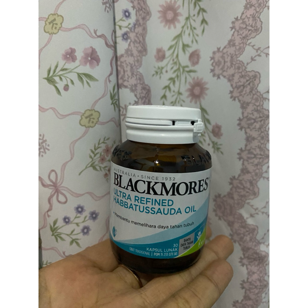 Preloved New Segel Blackmores Ultra Refined Habbatussauda Oil 30 kapsul lunak