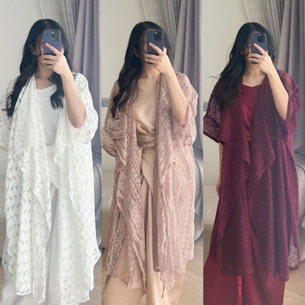 Yourstylegrosir - AURELIA LACE SET KAFTAN – 3 in 1 Premium Layered Edition