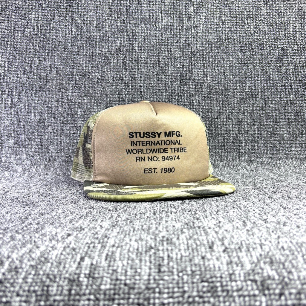 Topi Stussy Worldwide Camo Trucker Cap Second Preloved Original 262
