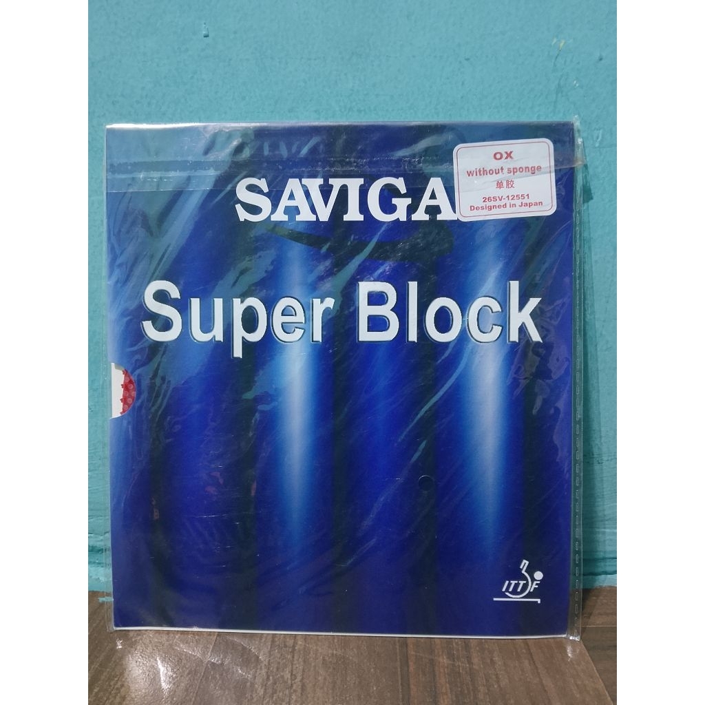 karet bat tenis meja bintik panjang saviga super block OX ittf