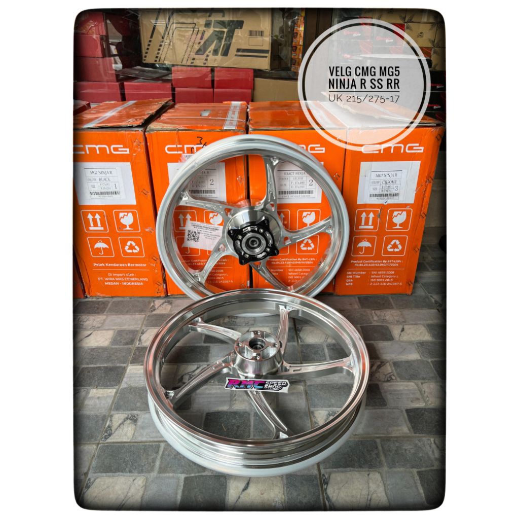 VELG CMG MG5 NINJA R SS RR UKURAN 215 275 SET / Velg cmg mg5 ninja 2tak