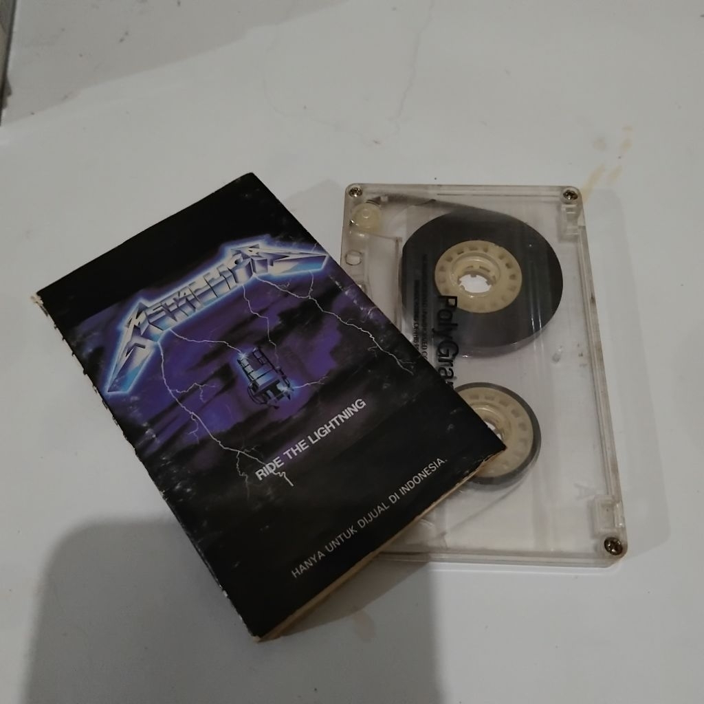 Kaset Pita Metallica Album Ride The Lighting