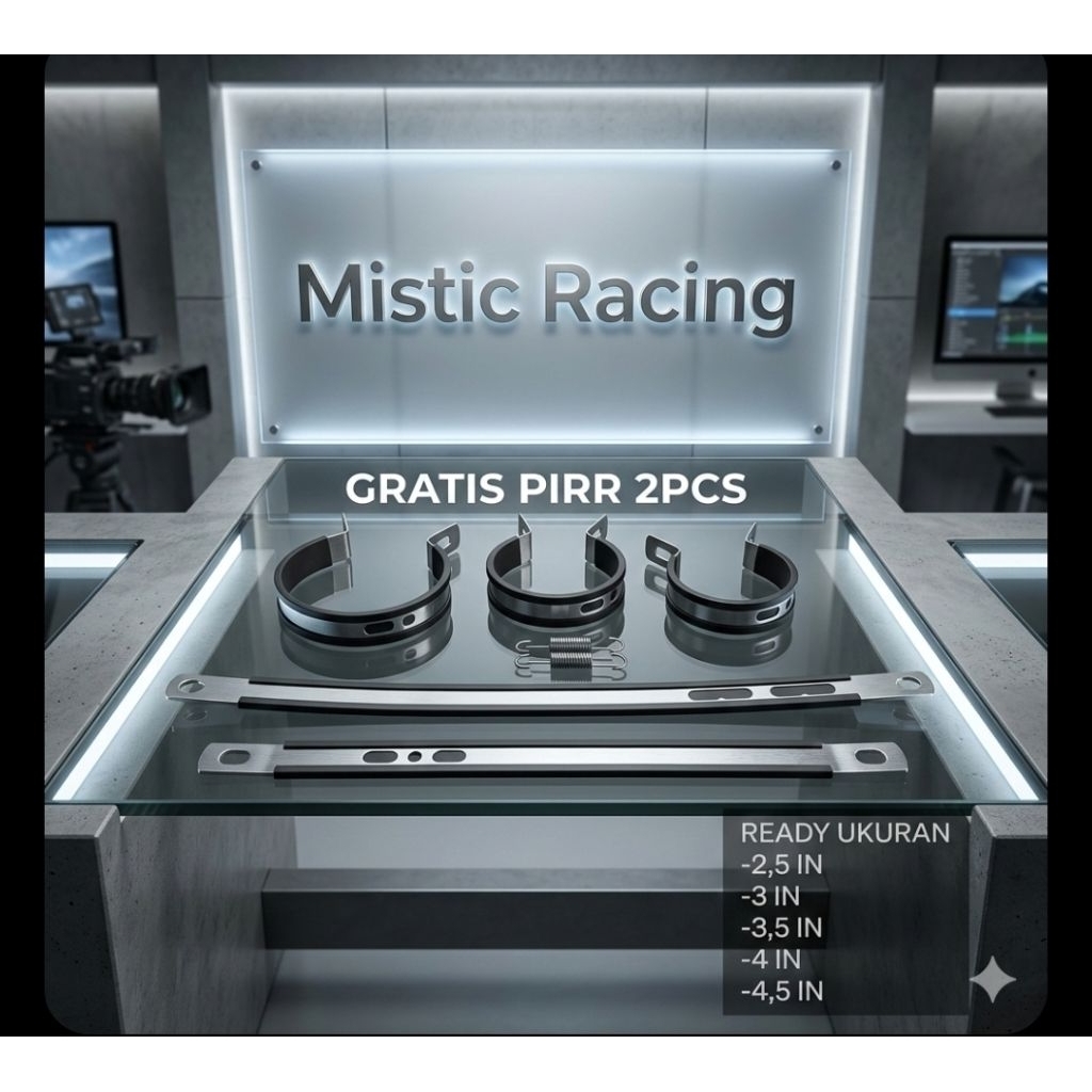 Klem Gantungan Knalpot Racing Tebal Bonus Pir 2Pcs