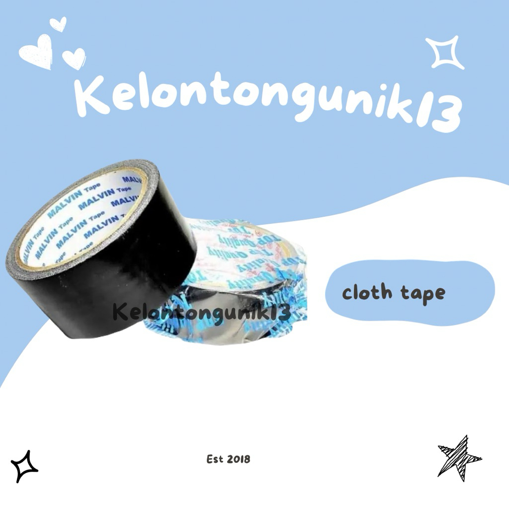 LAKBAN KAIN HITAM / LAKBAN JILID HITAM / ISOLASI HITAM KAIN