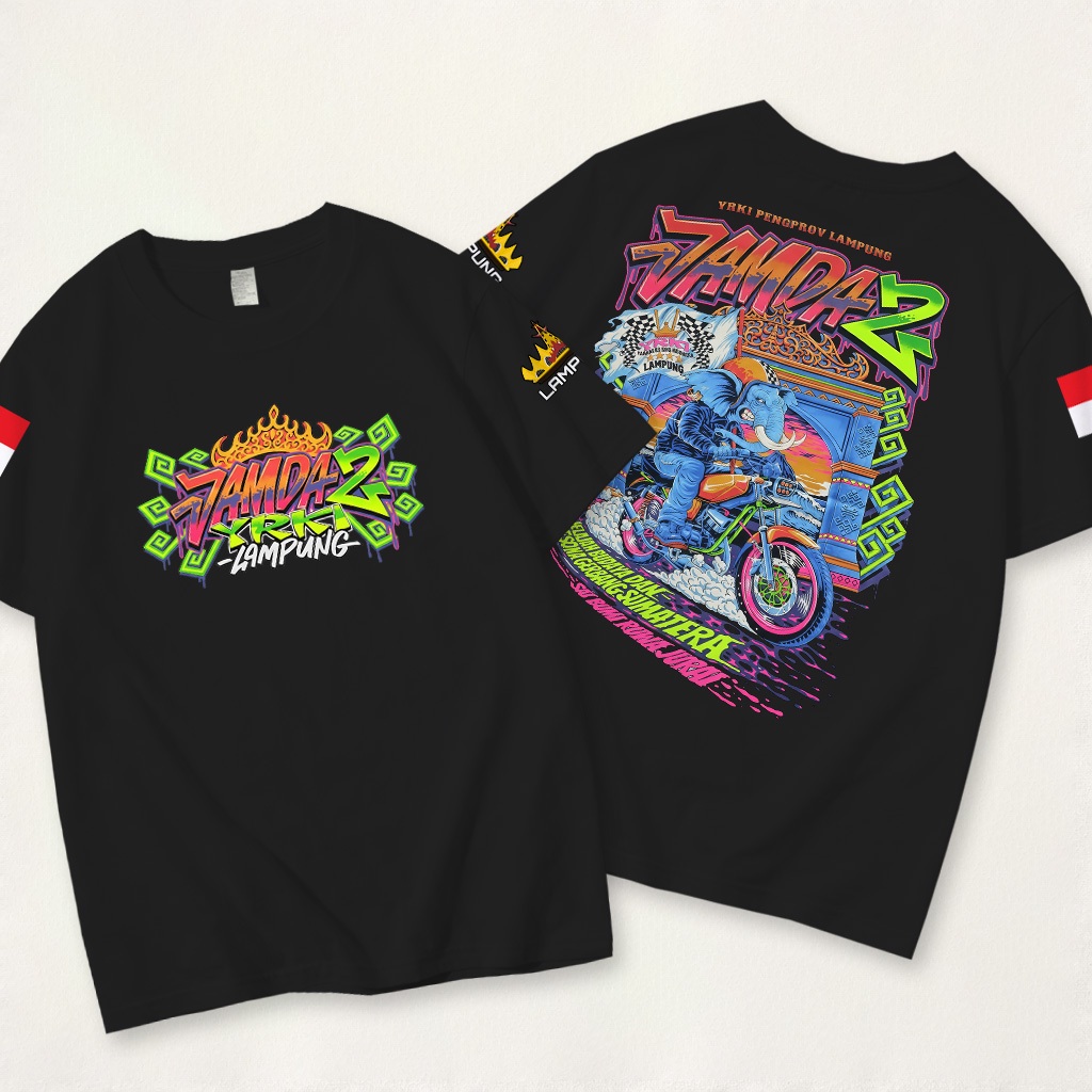 BAJU KAOS DISTRO JAMDA 2 YRKI PENGOROV LAMPUNG TEBAL NYAMAN SABLON DTF