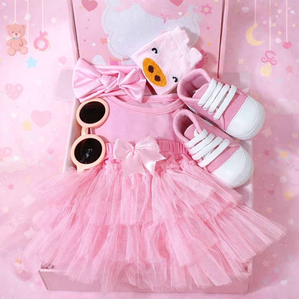 HAMPERS BAYI LAHIRAN SET BAJU BAYI CEWEK MURAH KADO ANAK PEREMPUAN