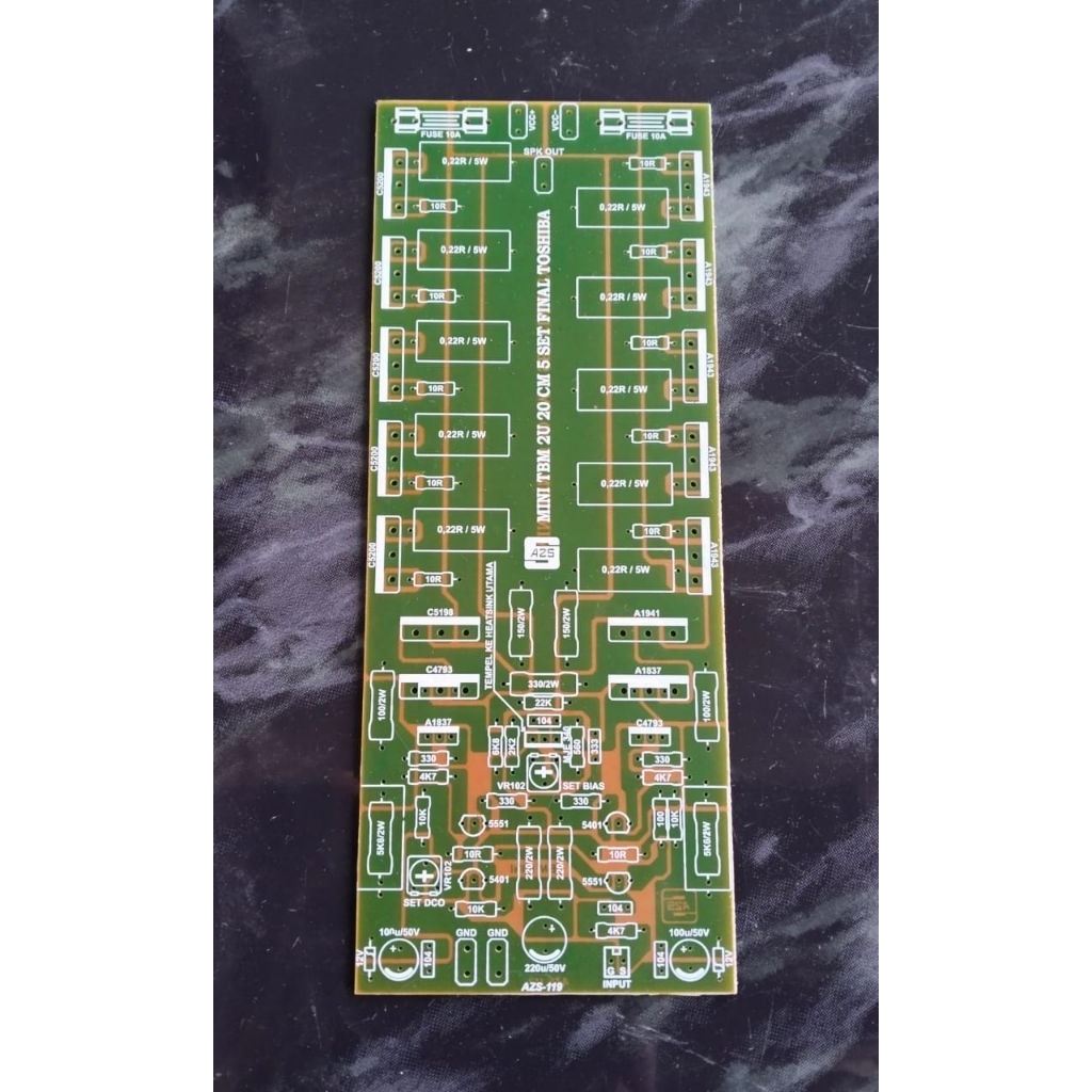 PCB  TBM Mini MIDLOW TEBAL 2U 20 cm 5 Set TR Final TOSHIBA