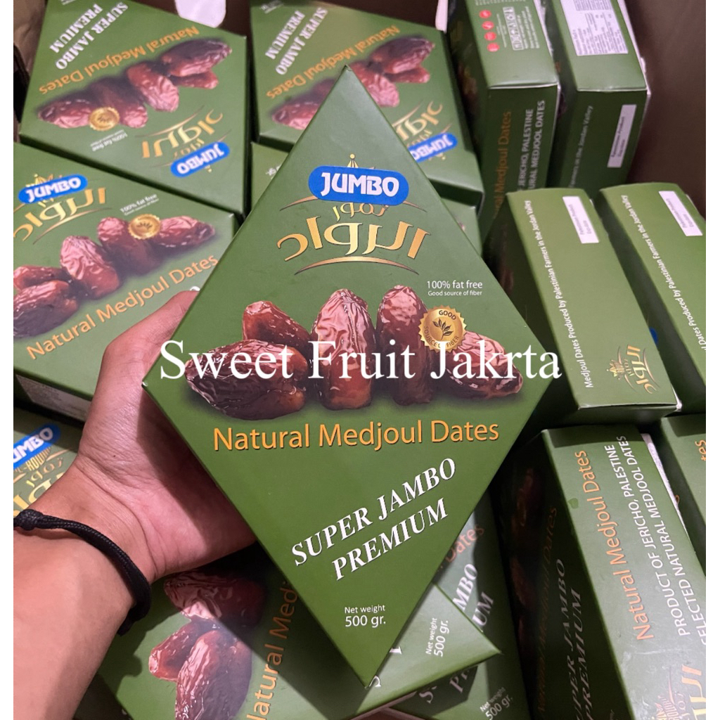 Kurma Medjoul Palestine Jumbo 500grm / Natural Medjoul Dates Product Of Jericho