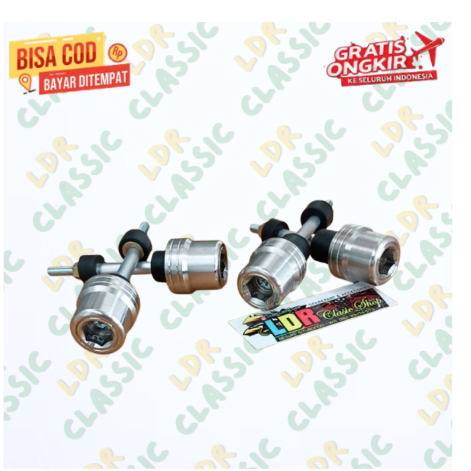 Jalu stang Stainless stenlis universal set baut daytona / stang day