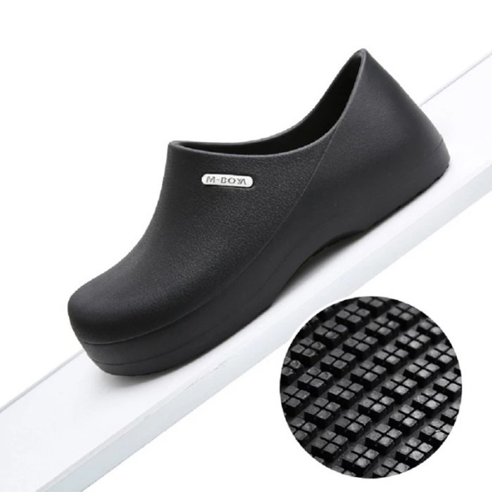 S122B M-BOYA Sepatu Kitchen Anti-Slip /Chef Shoes Antislip & Tahan Air Bahan EVA+PU