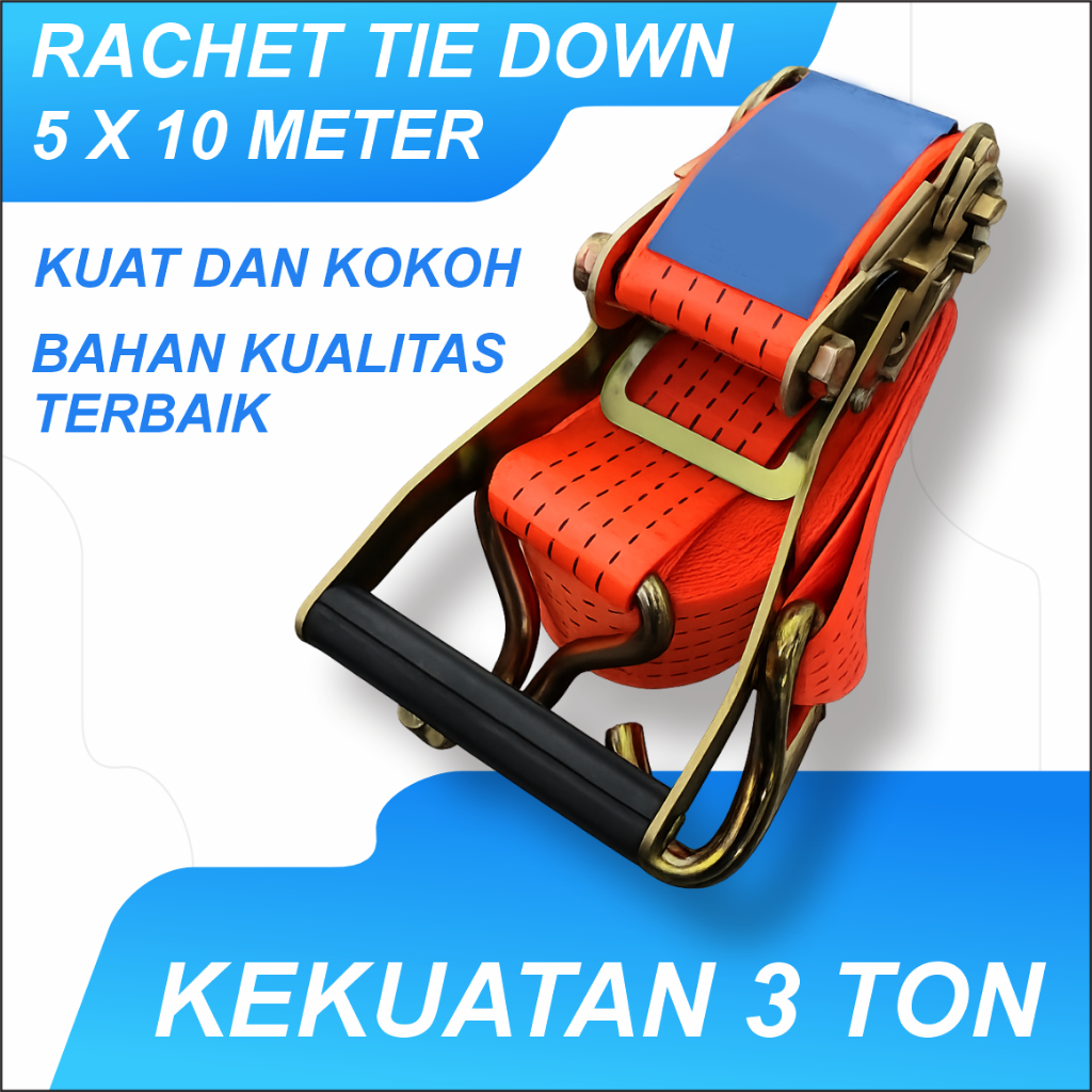 Cargo Lashing Belt 2"/ Rachet Tie Down Webbing Track Belt 3 Ton 10M